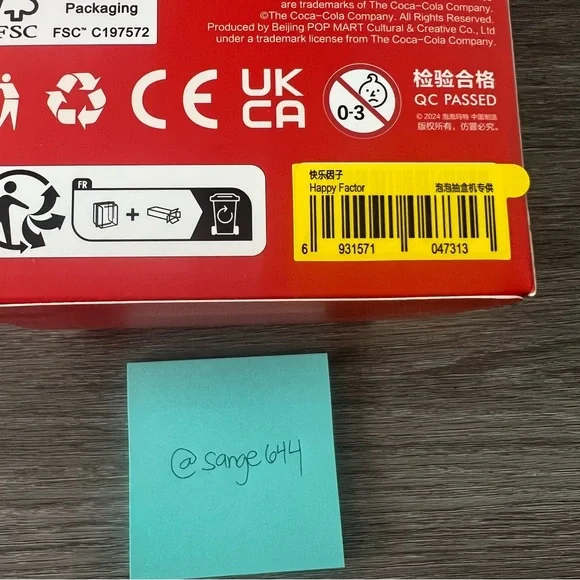 Sealed Labubu from the Coca-Cola series! Figure: Happy Factor - Picture 4 of 6